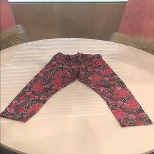 Lorna Jane flowers & lace workout leggings